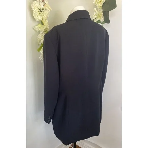 Worthington Womens Black Mid Length Blazer Jacket Plus 16W Office Work Career - Picture 14 of 16